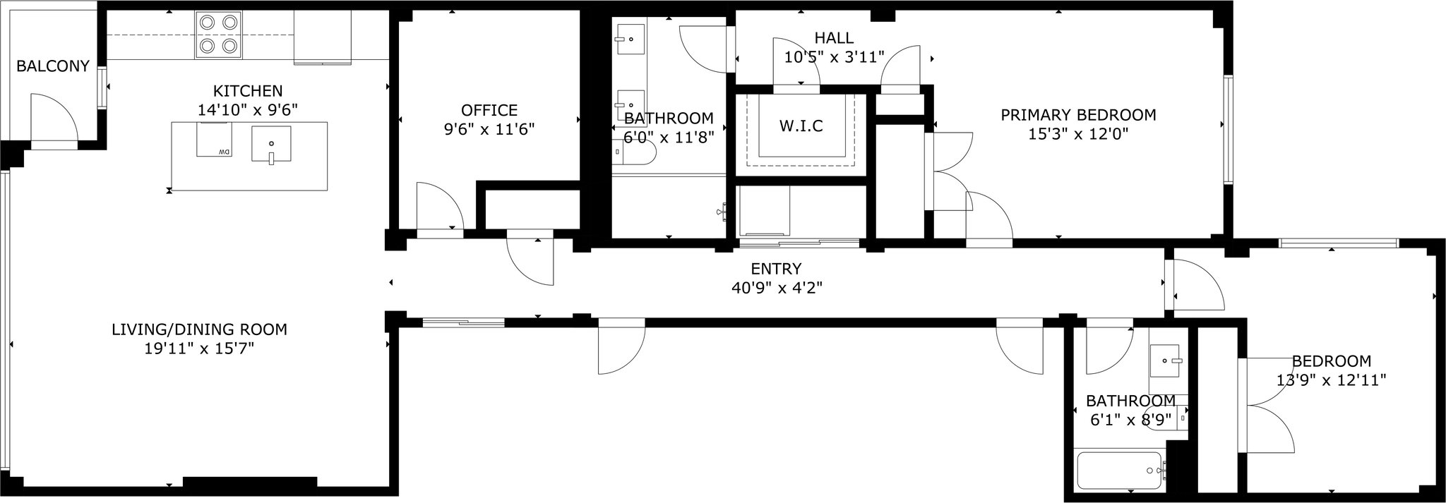 Residence floor plan, 2nd floor